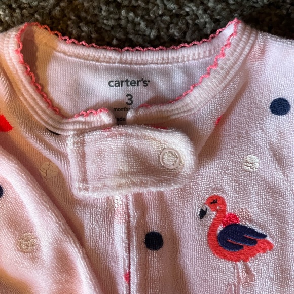 Baby girl Carter Terry Clothe Pj’s Bundle - Picture 3 of 5